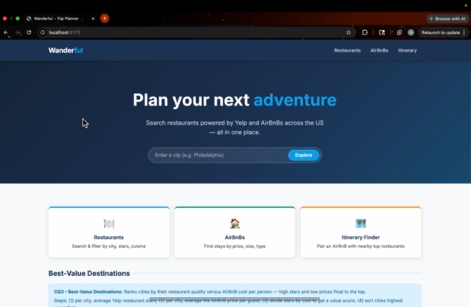 Wanderful Home Page